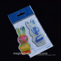 2015 best selling lovely carton rabbit design epoxy fridge magnet